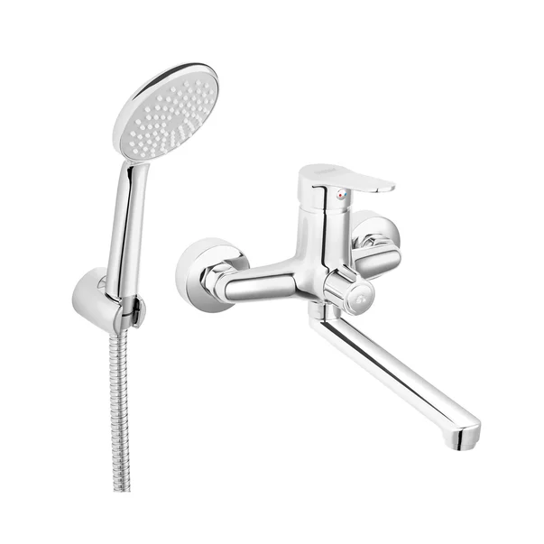 Baterii cada si dus - Baterie cada - dus Ferro Isso crom monocomanda cu set de dus