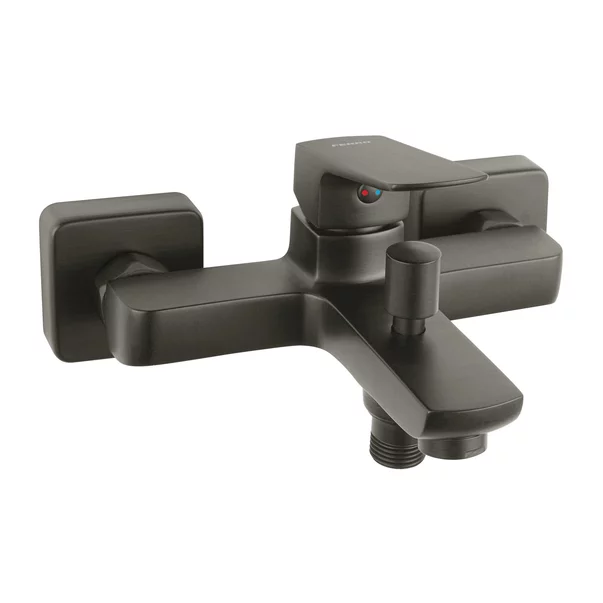 Baterii cada si dus - Baterie cada-dus Ferro Vitto Verdeline monocomanda gri Gun Metal mat