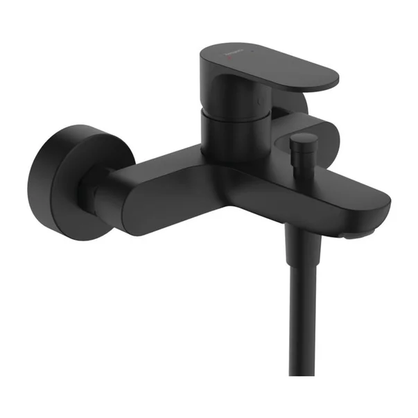 Baterii sanitare - Baterie cada - dus Hansgrohe Rebris S monocomanda negru mat