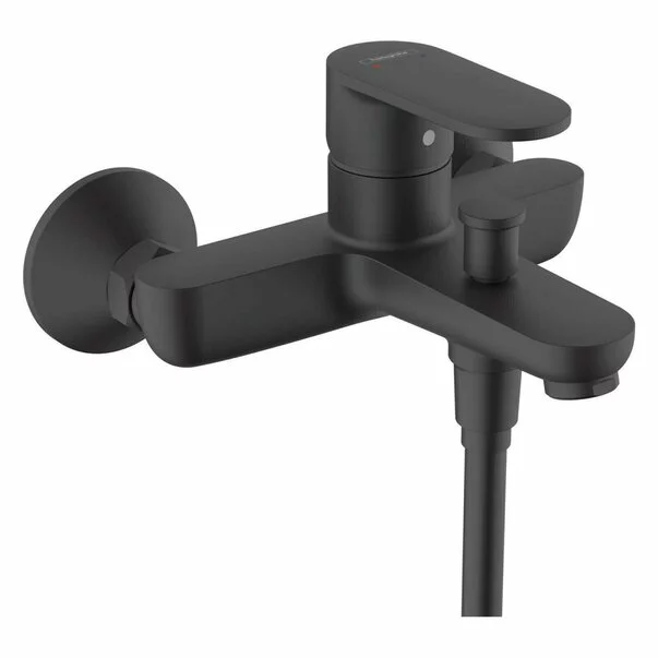 Baie - Baterie cada - dus Hansgrohe Vernis Blend monocomanda negru mat