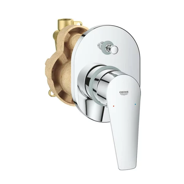 Baterii cada si dus - Baterie cada - dus incastrata Grohe BauEdge New crom