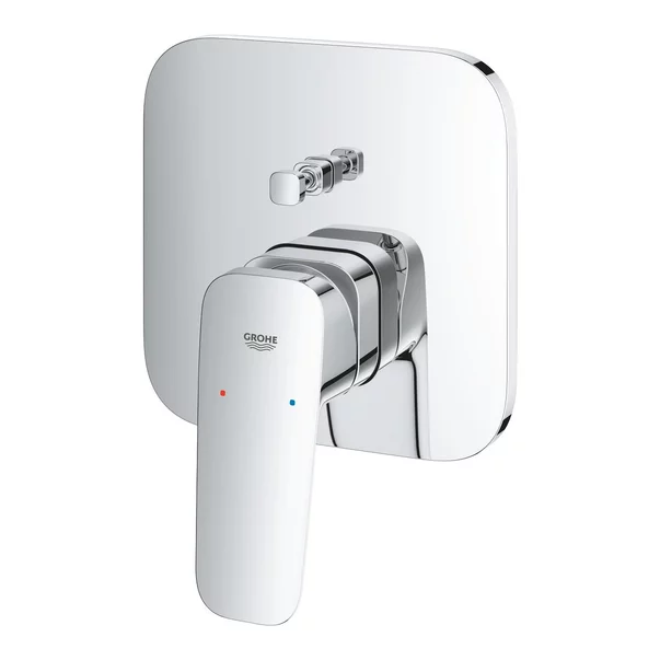 Baterie cada-dus incastrata Grohe Cubeo crom lucios fara corp ingropat [6]