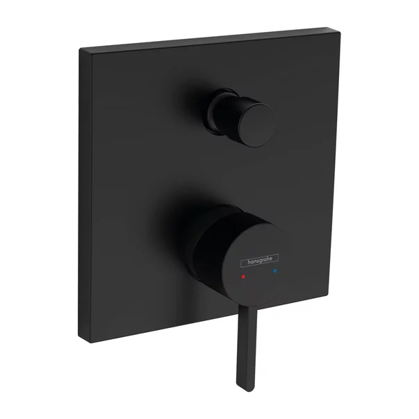 Baie - Baterie cada - dus incastrata Hansgrohe Finoris negru monocomanda