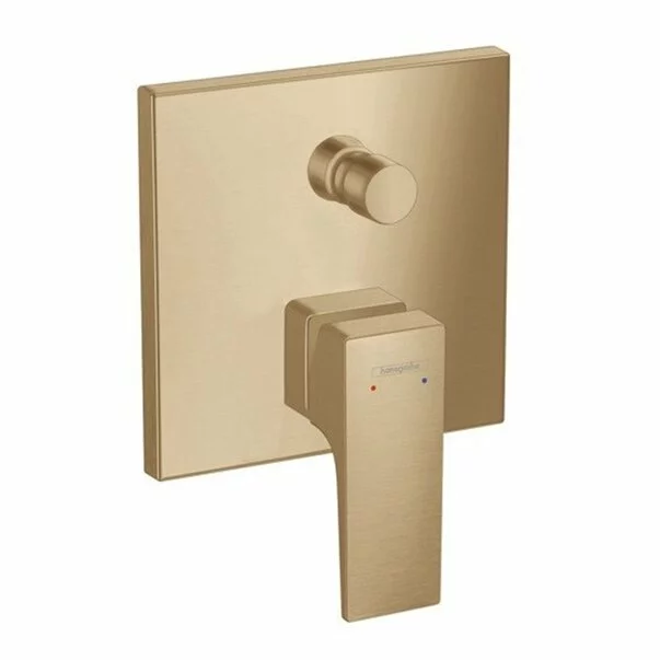 Baterii cada si dus - Baterie cada - dus incastrata Hansgrohe Metropol bronz periat