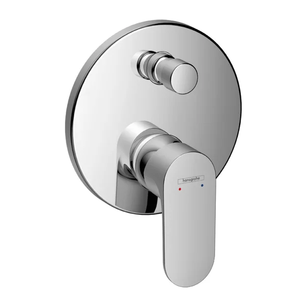 Baie - Baterie cada - dus incastrata Hansgrohe Rebris S crom lucios