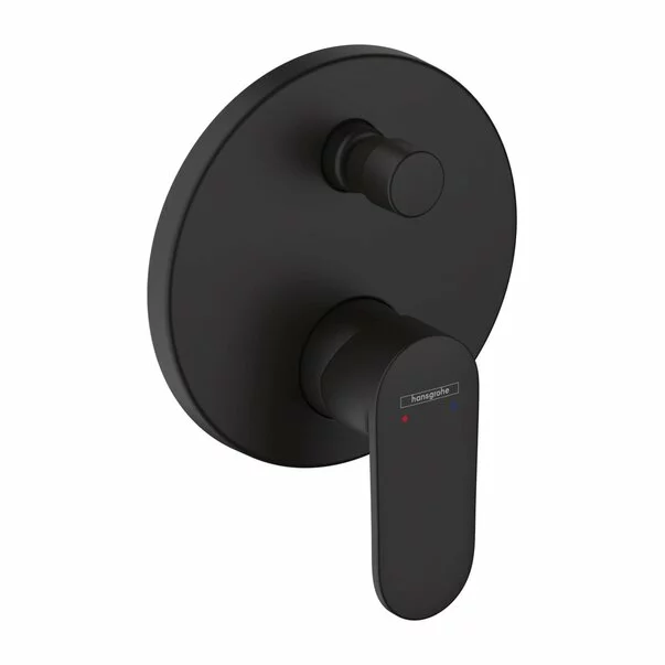 Baterii cada si dus - Baterie cada - dus incastrata Hansgrohe Vernis Blend fara corp ingropat negru mat