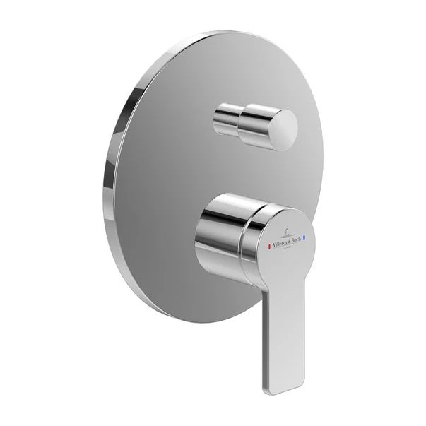 Baterii sanitare - Baterie cada-dus incastrata Villeroy&Boch Architectura monocomanda crom lucios fara corp ingropat