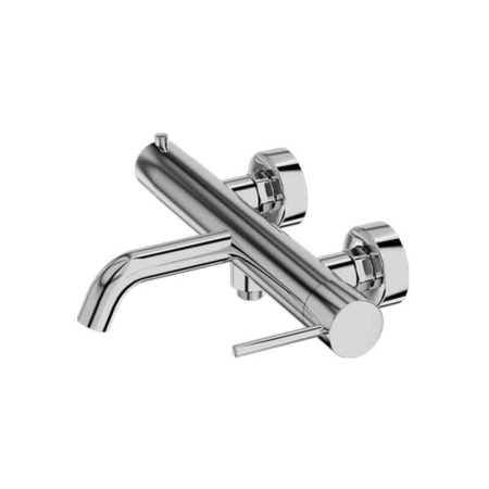 Baterii cada si dus - Baterie cadă-duș LaVita, Verdi, monocomandă cu montaj pe perete, crom