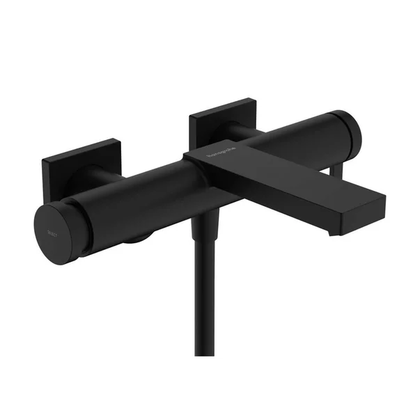 Baterii cada si dus - Baterie cada - dus negru mat Hansgrohe Tecturis E