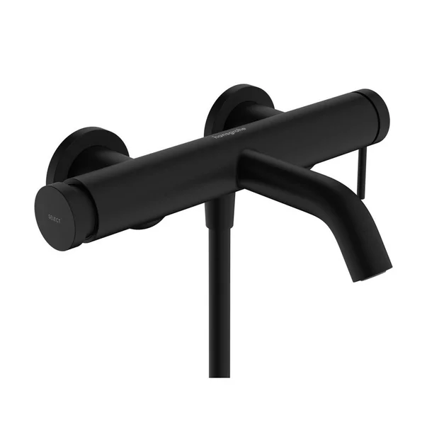 Baterii cada si dus - Baterie cada - dus negru mat Hansgrohe Tecturis S