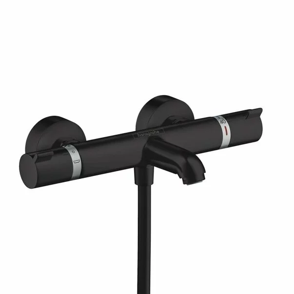 Baterii cada si dus - Baterie cada - dus termostatata Hansgrohe Ecostat Comfort negru mat