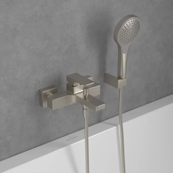 Baterie cada-dus Villeroy&Boch Architectura Square monocomanda nichel periat [1]
