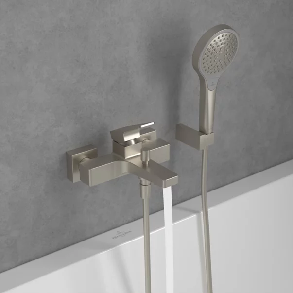 Baterie cada-dus Villeroy&Boch Architectura Square monocomanda nichel periat [6]