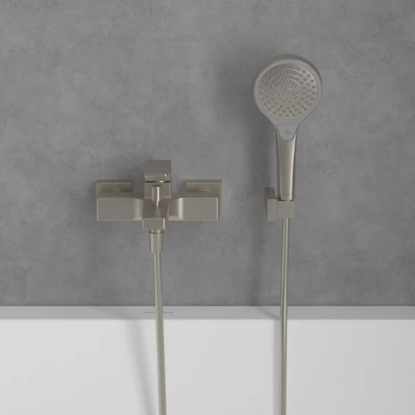 Baterie cada-dus Villeroy&Boch Architectura Square monocomanda nichel periat [3]