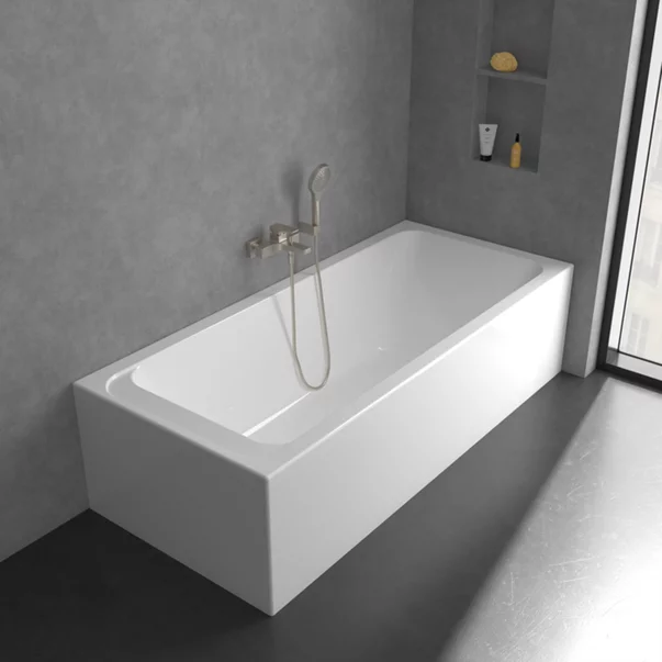 Baterie cada-dus Villeroy&Boch Architectura Square monocomanda nichel periat [5]