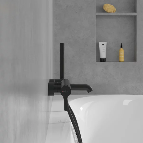 Baterie cada-dus Villeroy&Boch Skyla monocomanda negru mat [5]