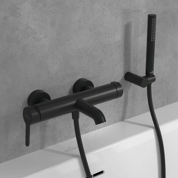 Baterie cada-dus Villeroy&Boch Skyla monocomanda negru mat [3]