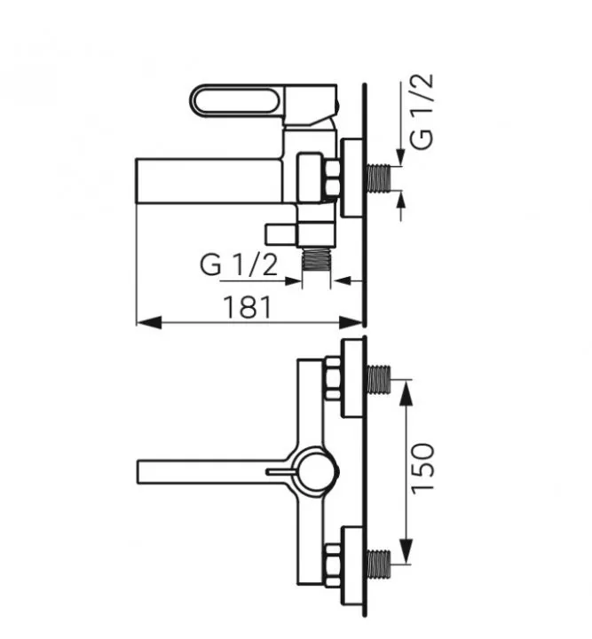 Baterie cada FDesin Zaffiro FD1-ZFR-1-25, 1/2'', aparenta, diverter, anti-reflux, mat, negru / cupru [1]