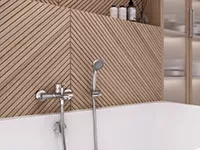 Baterie cada Ferro Ritto, aparenta, diverter, crom, BTR1 [1]