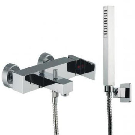 Baterii cada si dus - Baterie cada FIMA Carlo Frattini, Brick cu set dus, crom