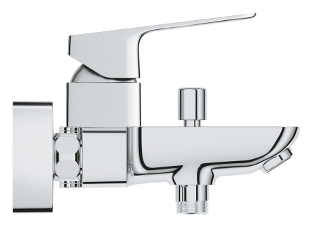 Baterie cada Grohe 1018130000, 1 bar, 167 mm, 224 mm, 50 mm, 2 orificii instalare, 1/2 dimensiune racord, Crom [2]