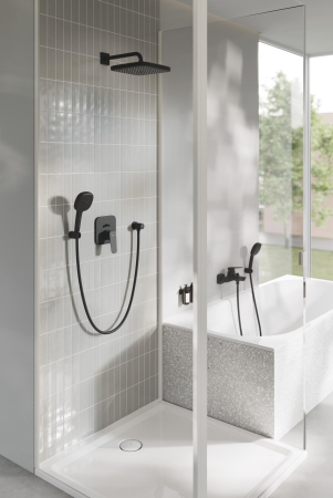 Baterie cada Grohe 1018132430, 1 bar, 167 mm, 224 mm, 50 mm, 2 orificii instalare, 1/2 dimensiune racord, Negru [4]