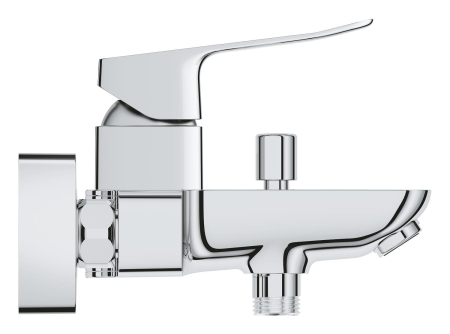 Baterie cada Grohe 1018720000, Dice, montaj pe perete, tip incastrare aparent, tip comanda monocomanda, crom [1]