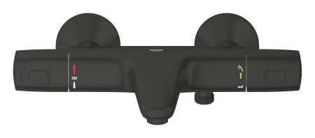 Baterie cada Grohe 1022162432, Precision Trend, montaj pe perete, compatibil cu instalatii sanitare standard, negru [2]