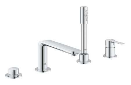 Baterii cada si dus - Baterie cada Grohe 19577001, 0.7 bar, 33 mm, 2 m, 197 mm, 450 mm, 212 mm, 2 orificii instalare, Crom