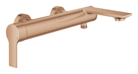 Baie - Baterie cada Grohe 32826DL1, Allure, aparenta, diverter, mat, cupru