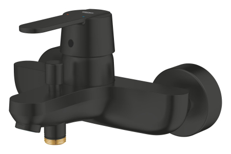 Baterie cada Grohe 328872430, 1 bar, 164 mm, 212 mm, 2 orificii instalare, 1/2 dimensiune racord, Negru [3]