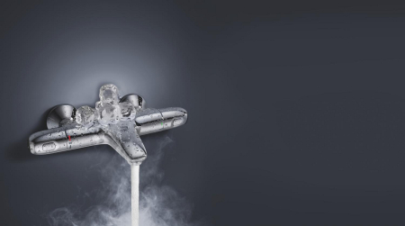 Baterie cada Grohe 34816003, 1 bar, 317 mm, 173 mm, 101 mm, 2 orificii instalare, 1/2 dimensiune racord, Crom [9]