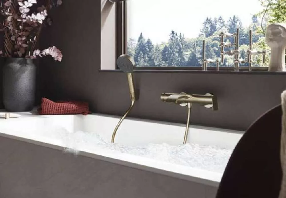 Baterie cada Hansgrohe Vivenis, aparenta, diverter, mat, bronz, 75420140 [1]