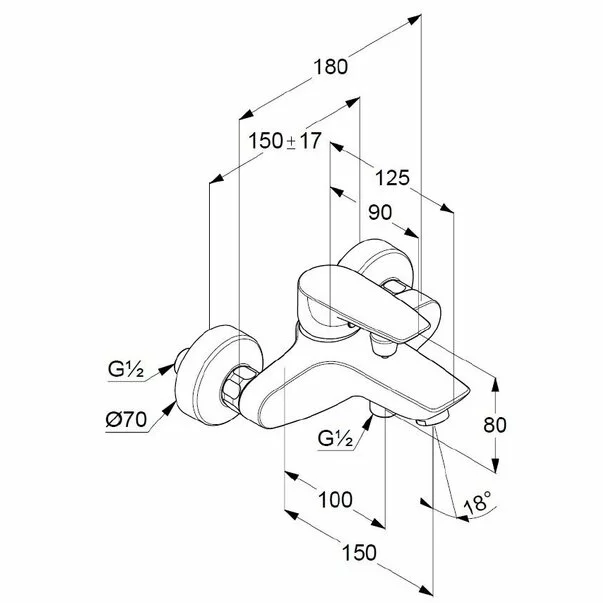 Baterie cada Kludi Pure&Solid [1]