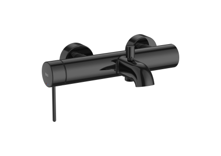 Baterii cada si dus - Baterie cada Roca A5A023FCN0, 0.8 bar, 172 mm, 280 mm, 119 mm, 2 orificii instalare, 1/2 dimensiune racord, Negru