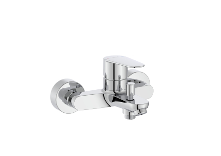 Baie - Baterie cada Roca A5A024FC00, Victoria Plus, montaj pe perete, tip incastrare aparent, tip comanda monocomanda, crom