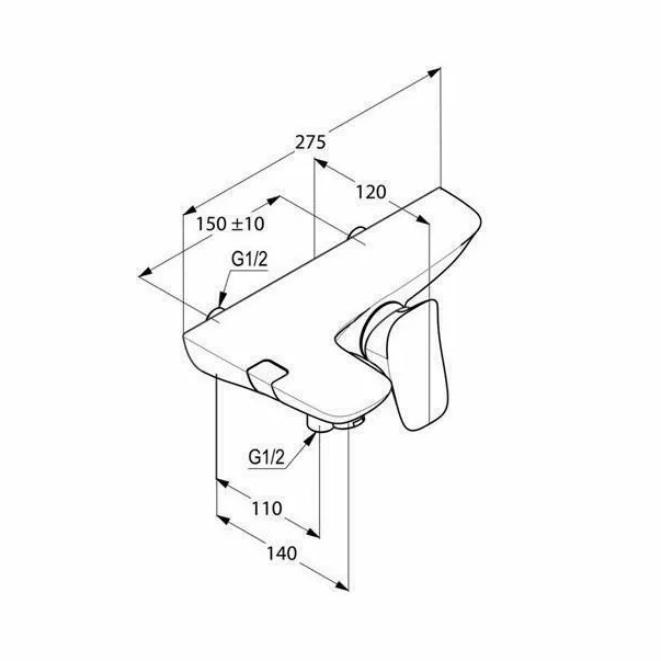 Baterie cada si dus Kludi Amba [1]