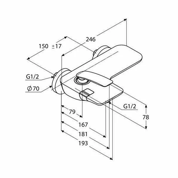 Baterie cada si dus Kludi Balance [2]