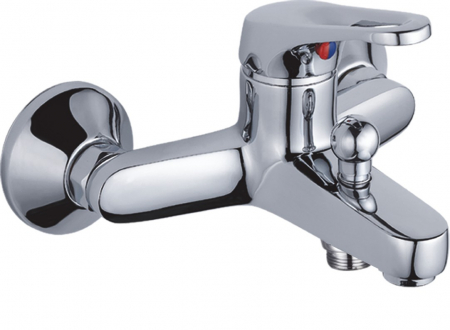 Baterii cada si dus - Baterie cada si dus La Brocca SIENA P100C305, Monocomanda, Economie de apa, Silentioasa, Usor de curatat si instalat, alama sanitara, Finisaj crom