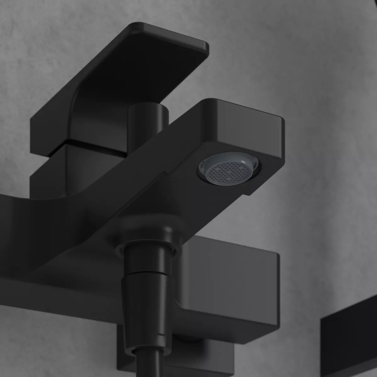 Baterie cada Villeroy and Boch Architectura, aparenta, mat, negru, TVT125001000K5 [2]