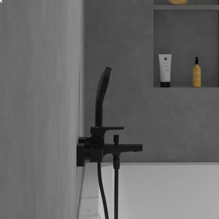 Baterie cada Villeroy and Boch Architectura, aparenta, mat, negru, TVT125001000K5 [7]