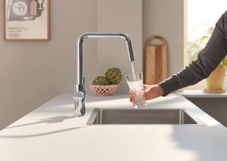 Baterie cu filtrare Grohe 30583000, bucatarie Blue Pure Eurosmart, tip comanda dubla comanda, marime inalta, crom [1]