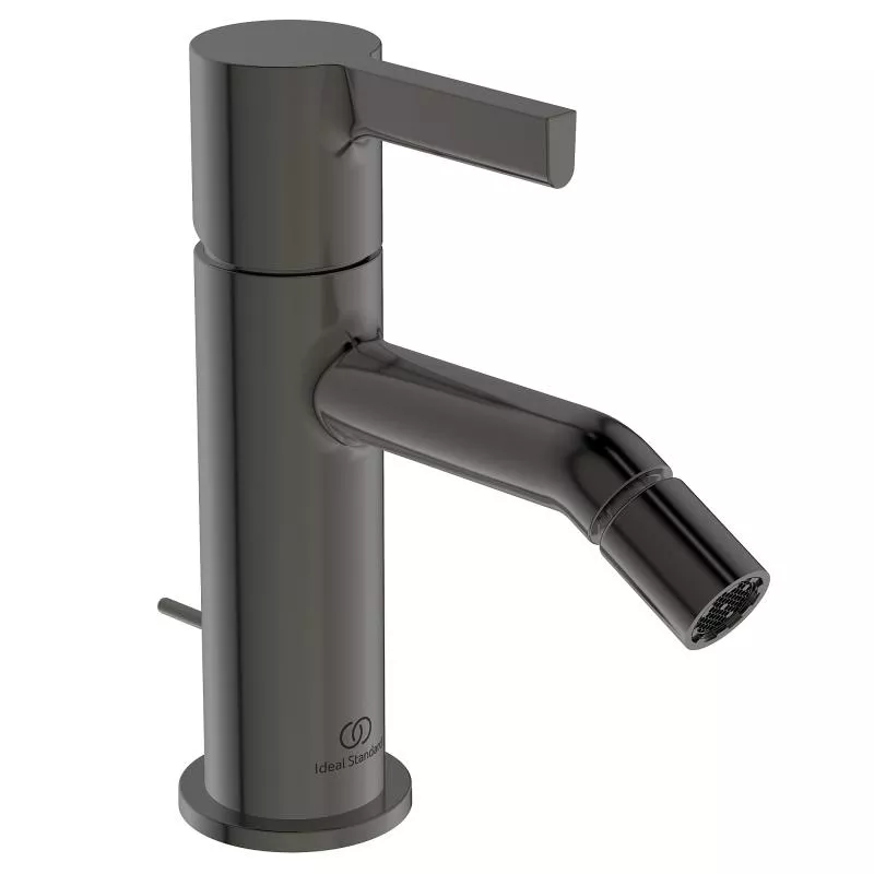 Baterii bideu si dus igienic - Baterie de bideu Ideal Standard Connect Joy BC784A5, 3/8'', marimea M, ventil cu tija, lucios, gri metalic