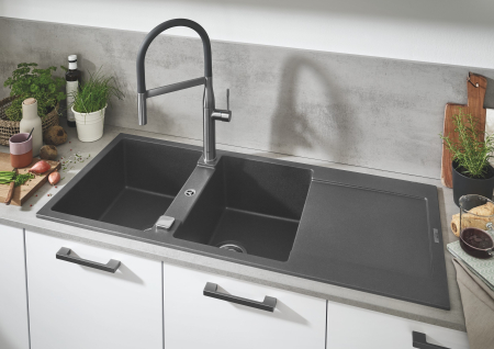 Baterie de bucatarie Grohe 30294DC0, Essence, 3/8'', XL, tip C, dus, 2 functii, mat, otel satinat [11]