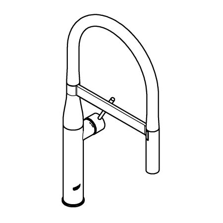Baterie de bucatarie Grohe 30294DL0, Essence, 3/8'', Tip C, dus, pipa, mat, cupru [3]