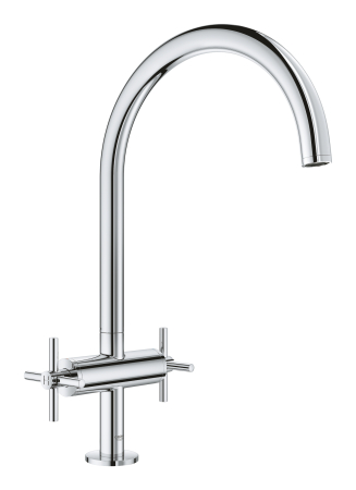 Baterii bucatarie - Baterie de bucatarie Grohe 30362000, 1 bar, 386 mm, 221 mm, 1 orificii instalare, 1 sprayuri, 360 unghi pivotare, Crom
