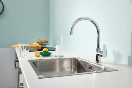 Baterie de bucatarie Grohe 30529001, 1 bar, 332 mm, 223 mm, 1 orificii instalare, 1 sprayuri, 360 unghi pivotare, Crom [1]