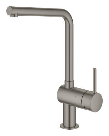 Baterie de bucatarie Grohe 31375AL0, Minta, 3/8'', pipa, pivotanta, mat, grafit [1]