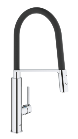 Baterii bucatarie - Baterie de bucatarie Grohe 31489000, 1 bar, 510 mm, 235 mm, 1 orificii instalare, 2 sprayuri, 360 unghi pivotare, Crom