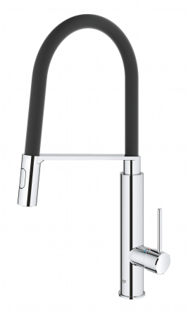 Baterie de bucatarie Grohe 31491000, 1 bar, 510 mm, 235 mm, 1 orificii instalare, 2 sprayuri, 360 unghi pivotare, Crom [1]